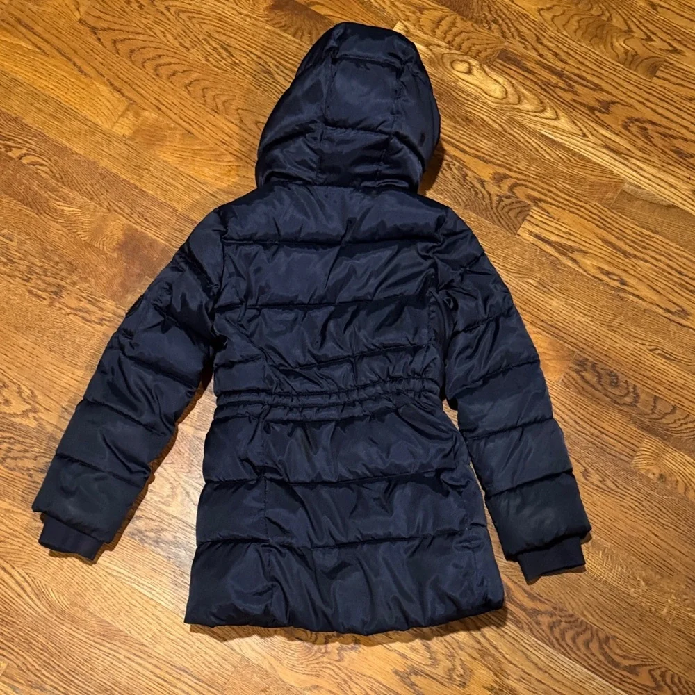 GAP Navy Blue Girls Satin  Puffer Coat size medium